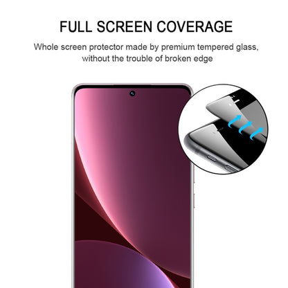 Curved-edge tempered glass screen protector film covering a phone display