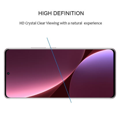 Curved-edge tempered glass screen protector film with clear full-screen fit