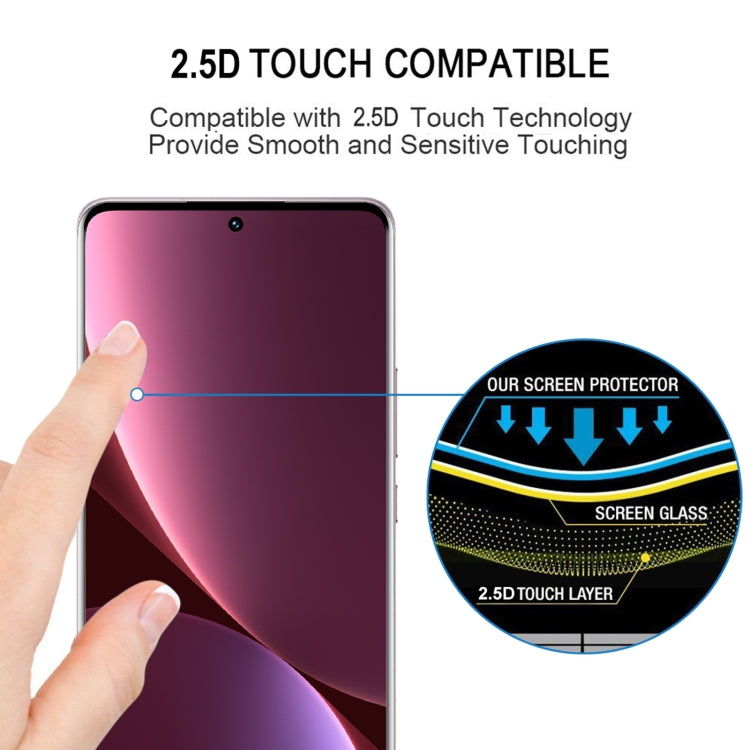 Curved-edge tempered glass screen protector film, 2.5D touch compatible