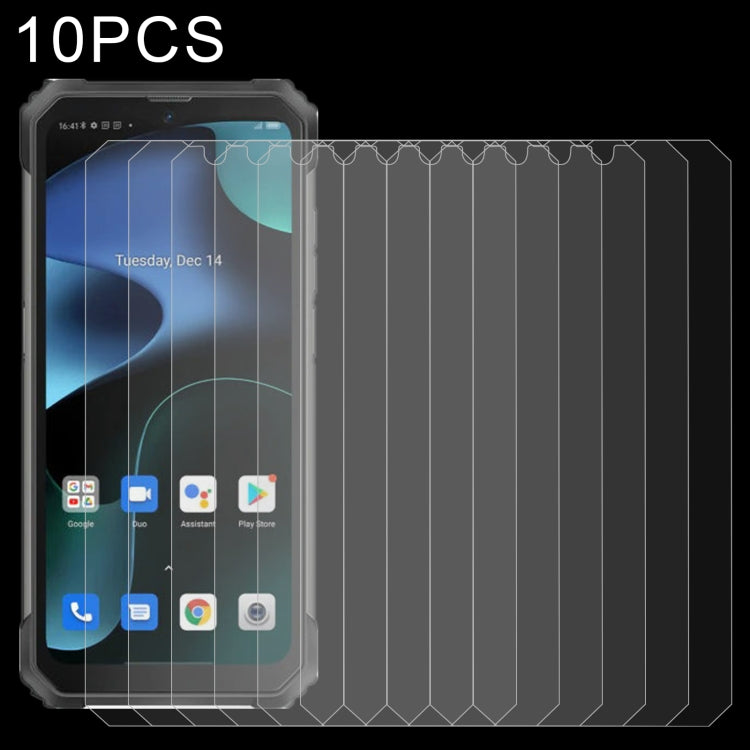 Tempered glass screen protector set of 10 with 2.5D curved edge for a phone display