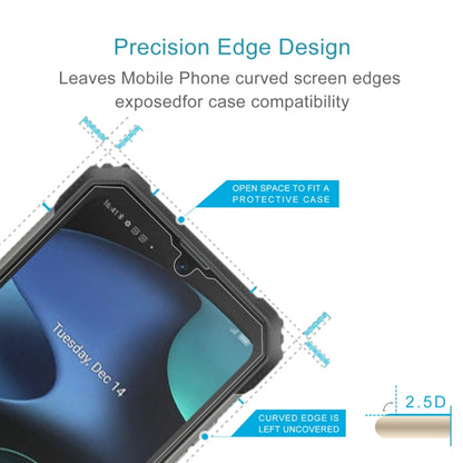 2.5D curved tempered glass edge design for phone screens, helps fit with cases