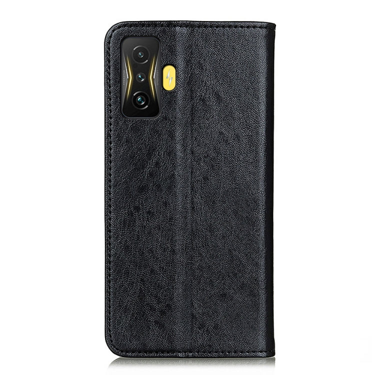 Black textured leather phone folio case with raised camera cutout detail