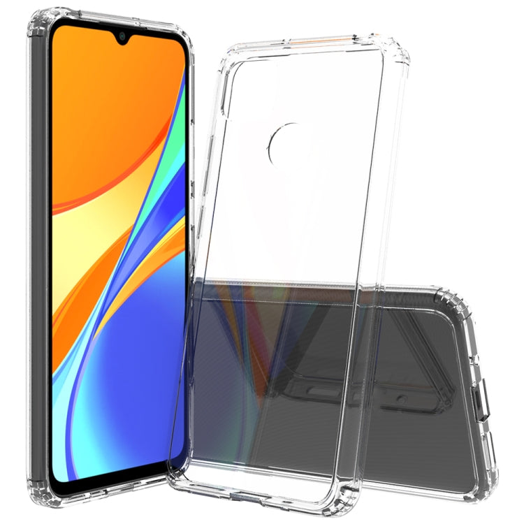 Clear TPU and acrylic protective phone case with raised edges and camera cutout