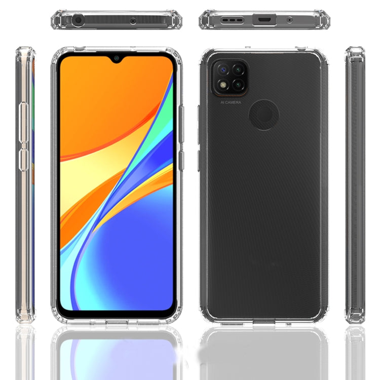 Clear phone case set showing front, back, and side cutouts for buttons and ports