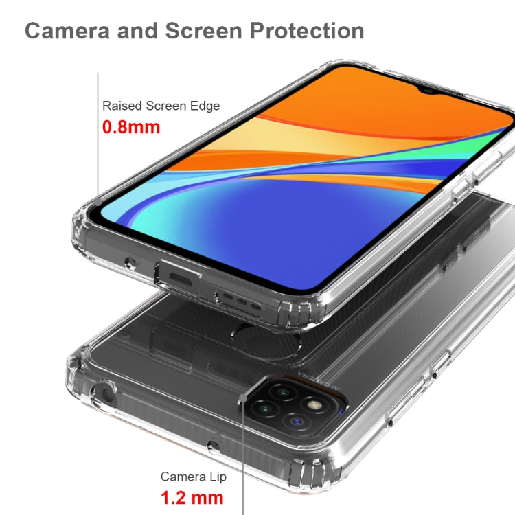 Clear phone case with raised screen edge and camera lip protection