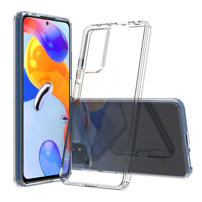 Clear phone case with black TPU bumper and open side ports for charging