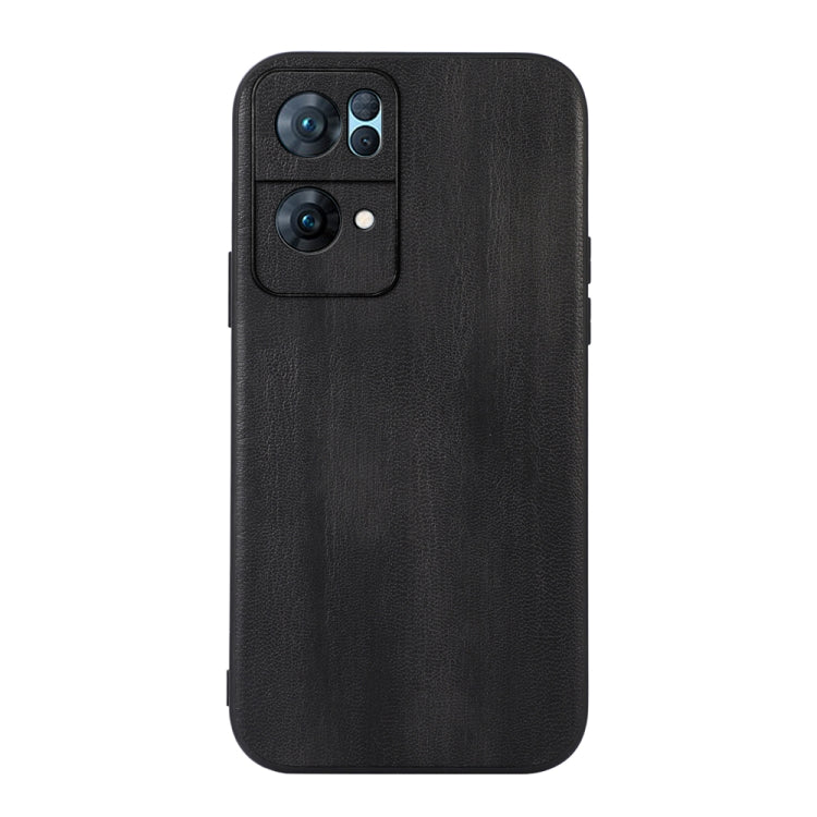 Textured PU phone case in black with camera cutout and side button cutouts