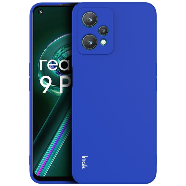 Blue TPU phone case with dual camera cutout and slim edge design