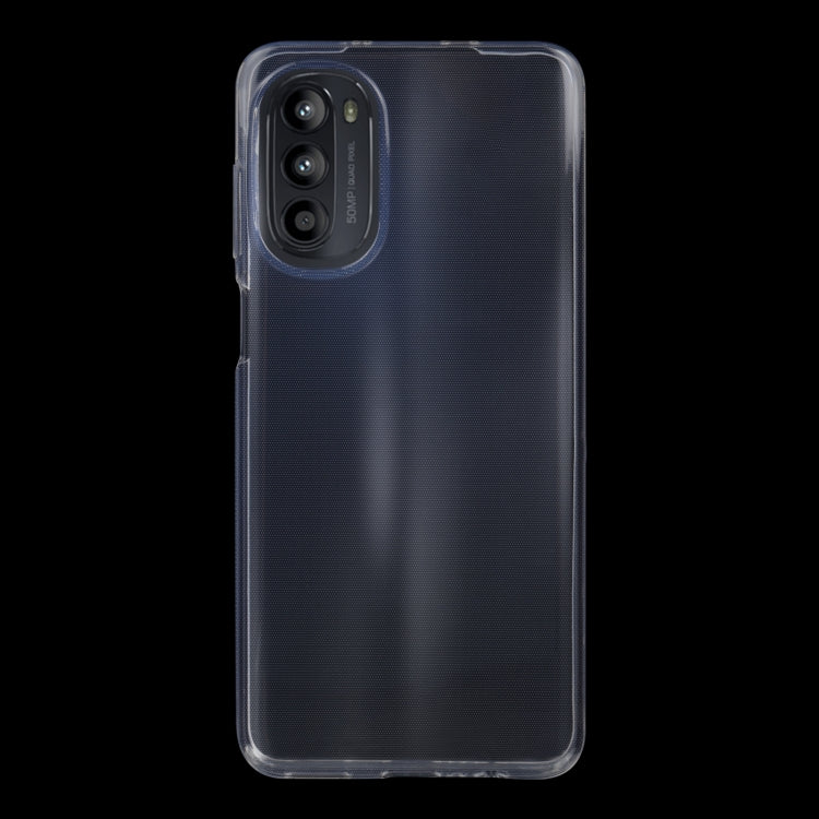 Clear TPU phone case with raised edges and precise camera and speaker openings