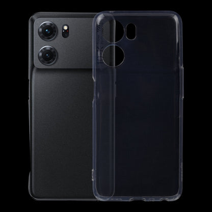 Clear TPU phone case with openings for camera, flash, and ports