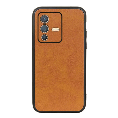 Accurate Hole Two-color Calf Texture PU Phone Case, For vivo S10e 5G / V23e, For vivo S12 5G / V23 5G, For vivo Y32 China / Y21s / Y33s / Y21t