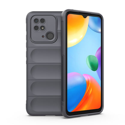 Grey TPU and flannel phone case with camera cutouts, for Xiaomi Redmi