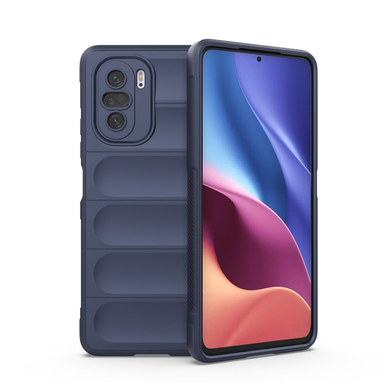 TPU phone case with flannel lining, dark grey, reinforced corners with camera protection