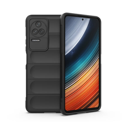 Black TPU phone case front view with textured back and camera lens cutouts