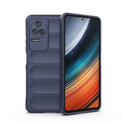 TPU flannel phone case, dark blue, with raised camera cutouts and textured sides