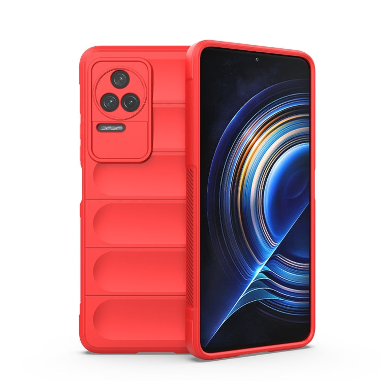 Red TPU flannel phone case with bumper-style rugged design and camera cutouts.