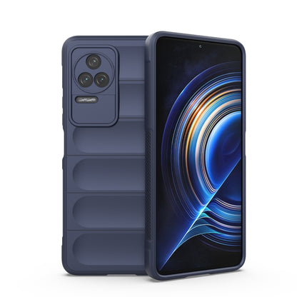 TPU flannel phone case, dark blue, with raised camera cutouts and textured sides