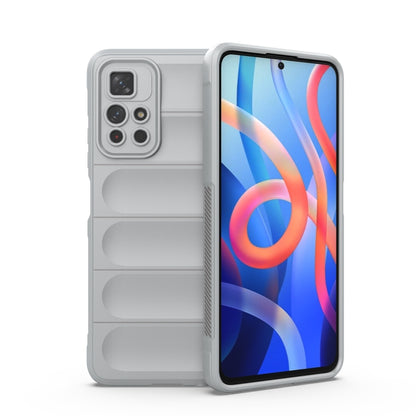 TPU and flannel phone case, light gray, raised camera openings and protective back panels