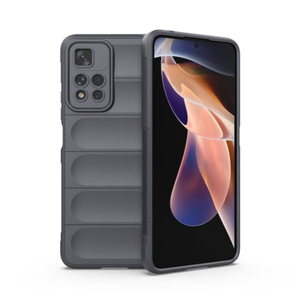 Grey TPU and flannel phone case with camera cutouts, for Xiaomi Redmi