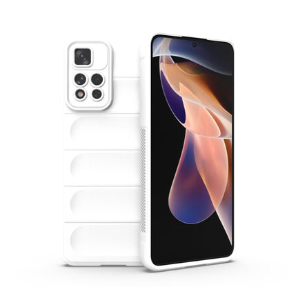White TPU flannel phone case with camera cutouts, secure grip with full coverage