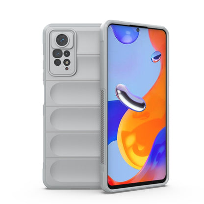 TPU and flannel phone case, light gray, reinforced camera lens openings and grip ridges