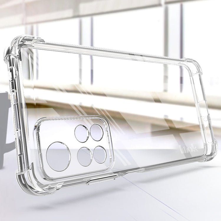 Clear TPU shockproof phone case with camera lens openings and rugged bumper