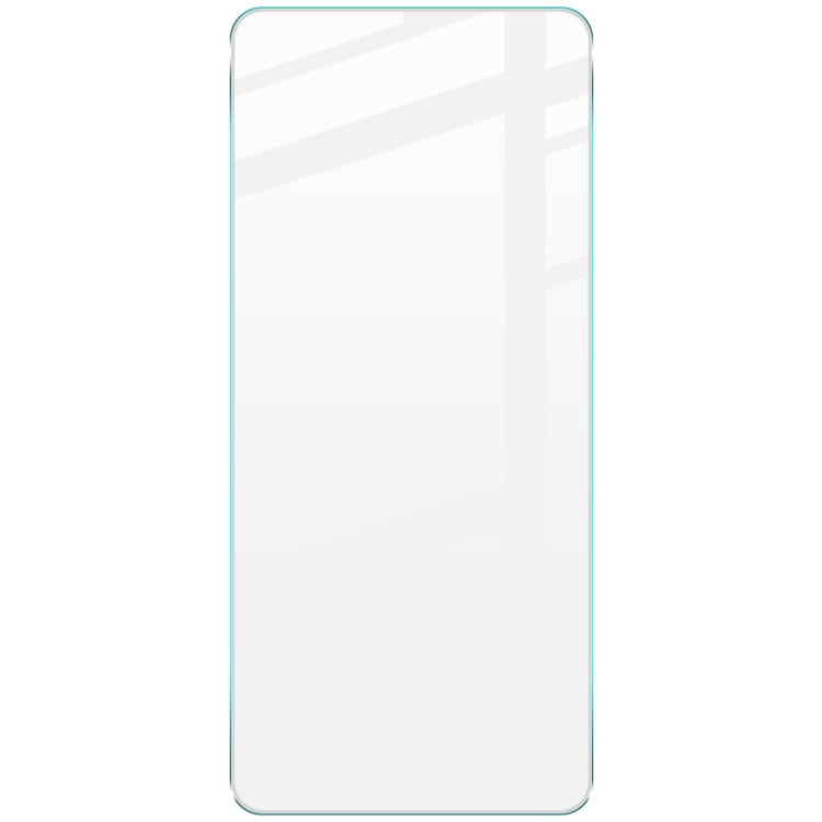 Clear tempered glass screen protector film, cut to fit smartphone front