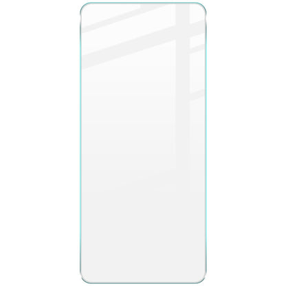 Clear tempered glass screen protector film, cut to fit smartphone front