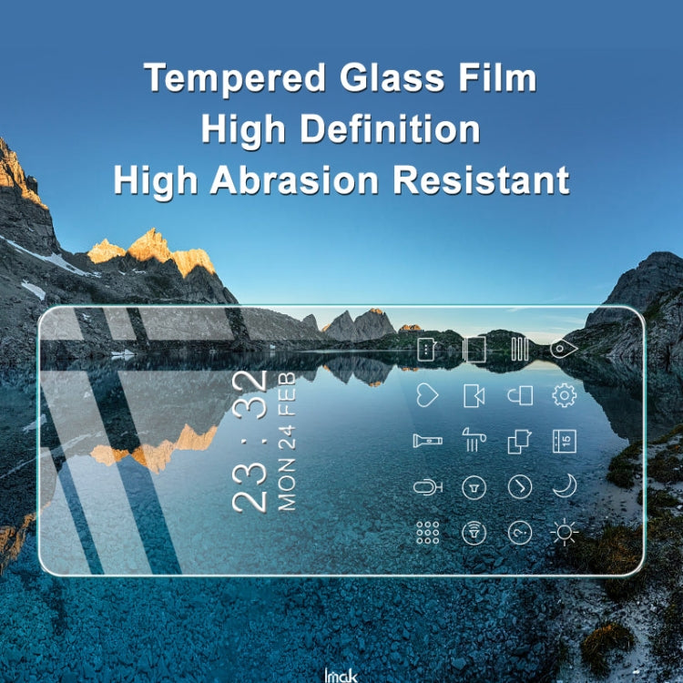 Tempered glass film with high definition and high abrasion resistance overlay on screen
