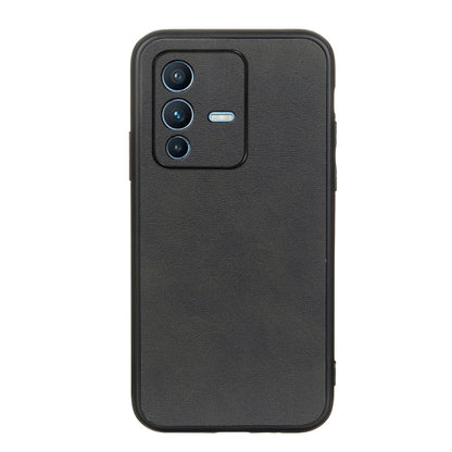 Two-tone textured shockproof phone case, black with raised camera cutout and side openings
