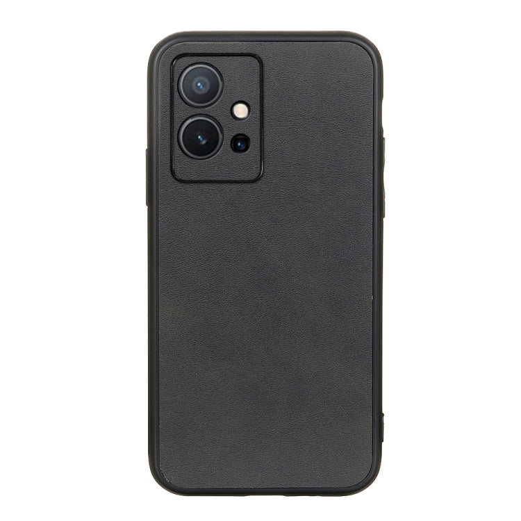 Textured phone case with camera cutout, dark gray with black border