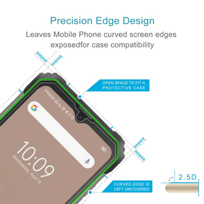 Tempered glass screen protector with precision 2.5D curved edge for case compatibility