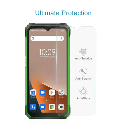 Tempered glass screen protector and feature icons: anti-smudge, anti-scratch, anti-glare