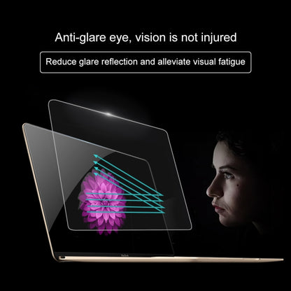 Anti-glare tempered glass screen protector film to reduce reflections and eye strain