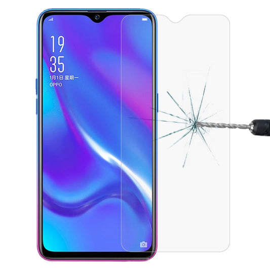 Tempered glass screen protector for smartphone, shown with screen-impact crack