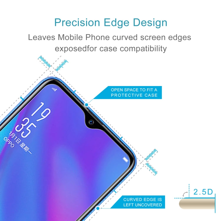 Tempered glass screen protector design diagram for curved screen edge compatibility