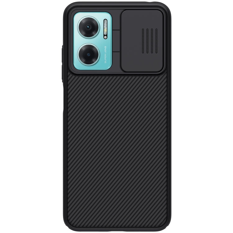 NILLKIN Mirror Series black phone case with textured back and dual camera cutouts