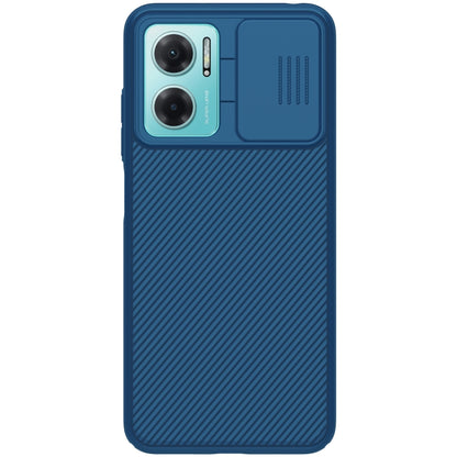 NILLKIN Mirror Series blue phone case with textured back and dual camera cutouts