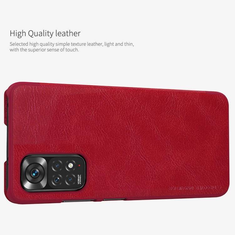 Red leather-texture phone case with camera cutout and flip cover