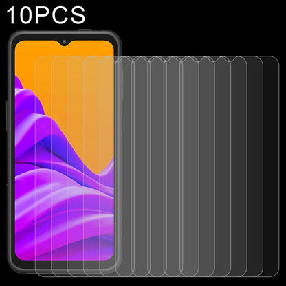 10-pack tempered glass screen protectors with 2.5D curved edges for a phone display
