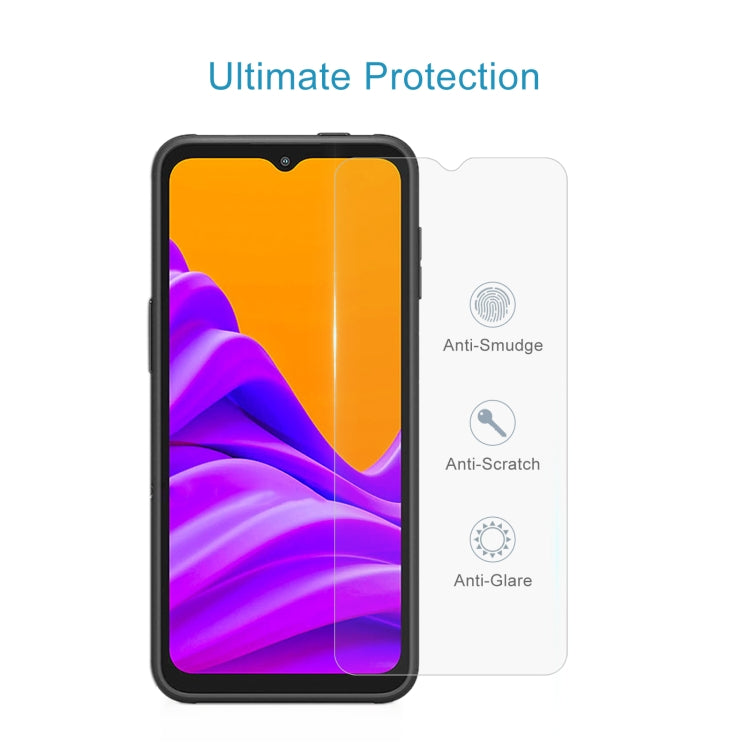 Tempered glass screen protector film with anti-smudge, anti-scratch, and anti-glare