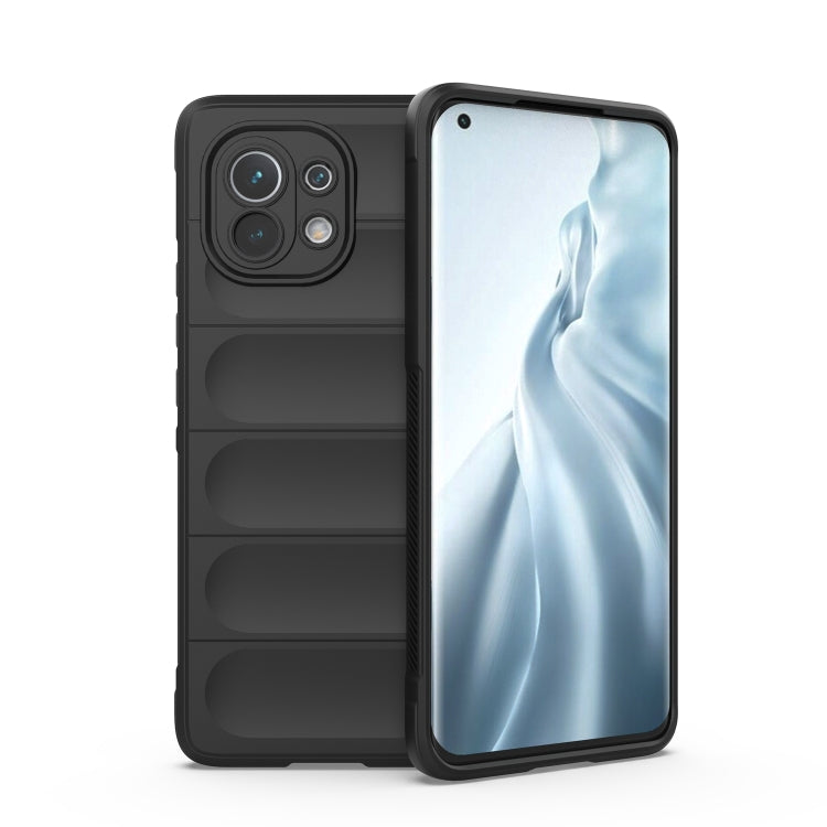 Black protective smartphone case with camera cutouts and raised lip
