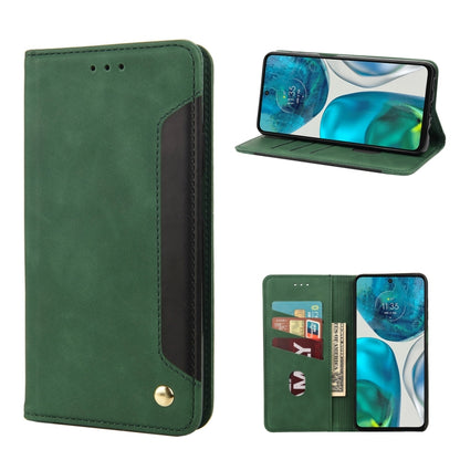 Green leather wallet phone case with card slots and magnetic snap