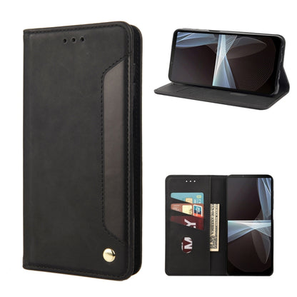 Black leather folio phone case with card slots and viewing kickstand