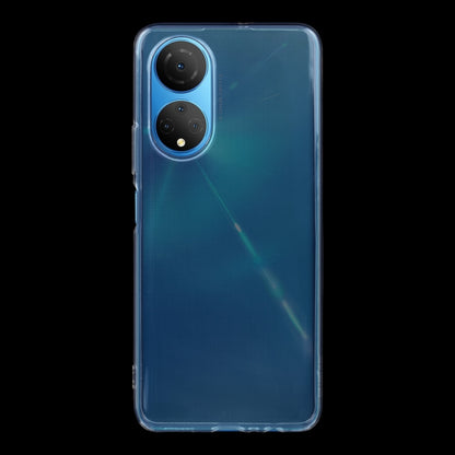 Transparent TPU phone case showing smooth front frame and cutouts