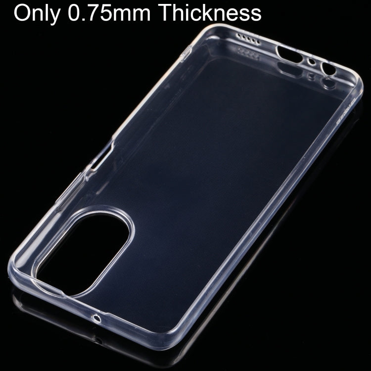Ultra-thin clear TPU phone case with precise cutouts along the sides