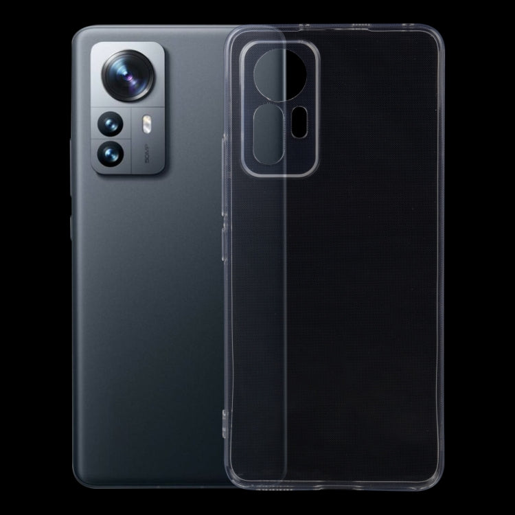 Clear transparent TPU phone case with camera opening and raised screen lip
