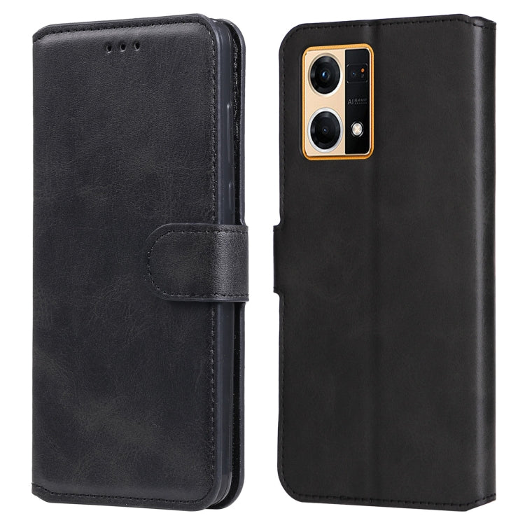 Black leather flip phone case with textured finish, front card pocket, and side strap