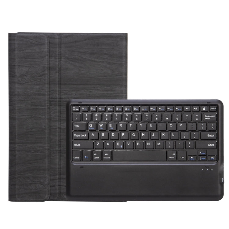 Dark gray folio tablet case with built-in keyboard layout and protective cover