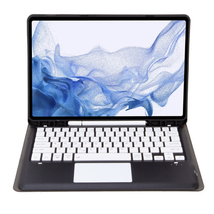 Black tablet case with detachable Bluetooth keyboard and front cover stand